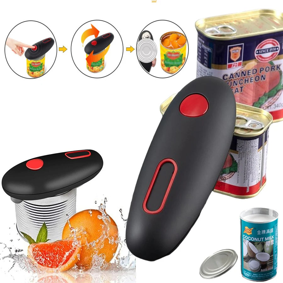 Electric Can Opener And Opening Opener Tool Gadgets