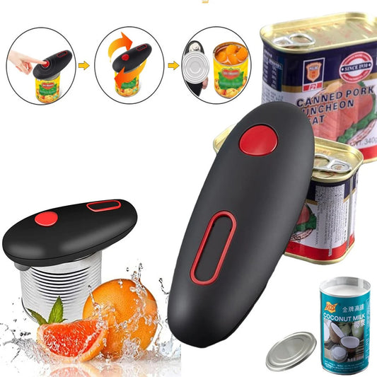 Electric Can Opener And Opening Opener Tool Gadgets