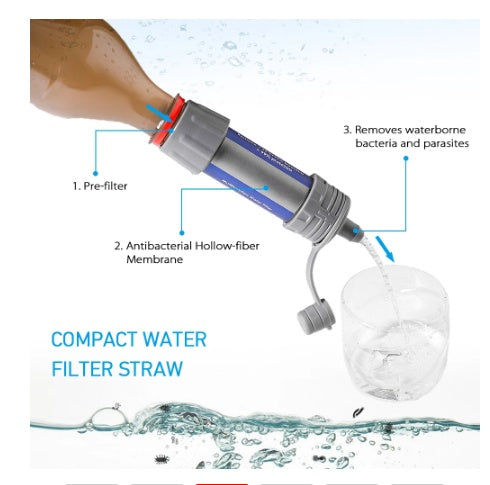 Mini Portable Outdoor Straight Drinking Water Filter