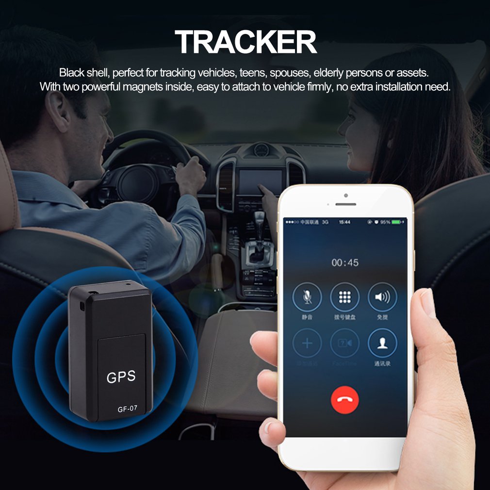 Car Tracker Magnetic Mini Car Rechargeable Locator