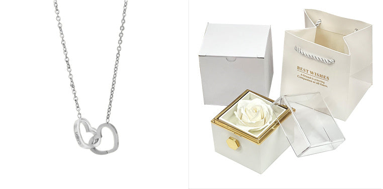 Rotating Soap Flower Rose Gift Box For Women